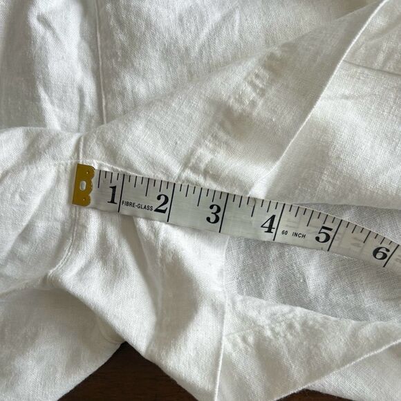 Old Navy High-Waisted White Linen-Blend Pull-On Shorts 3 inch inseam size XL - Picture 7 of 8